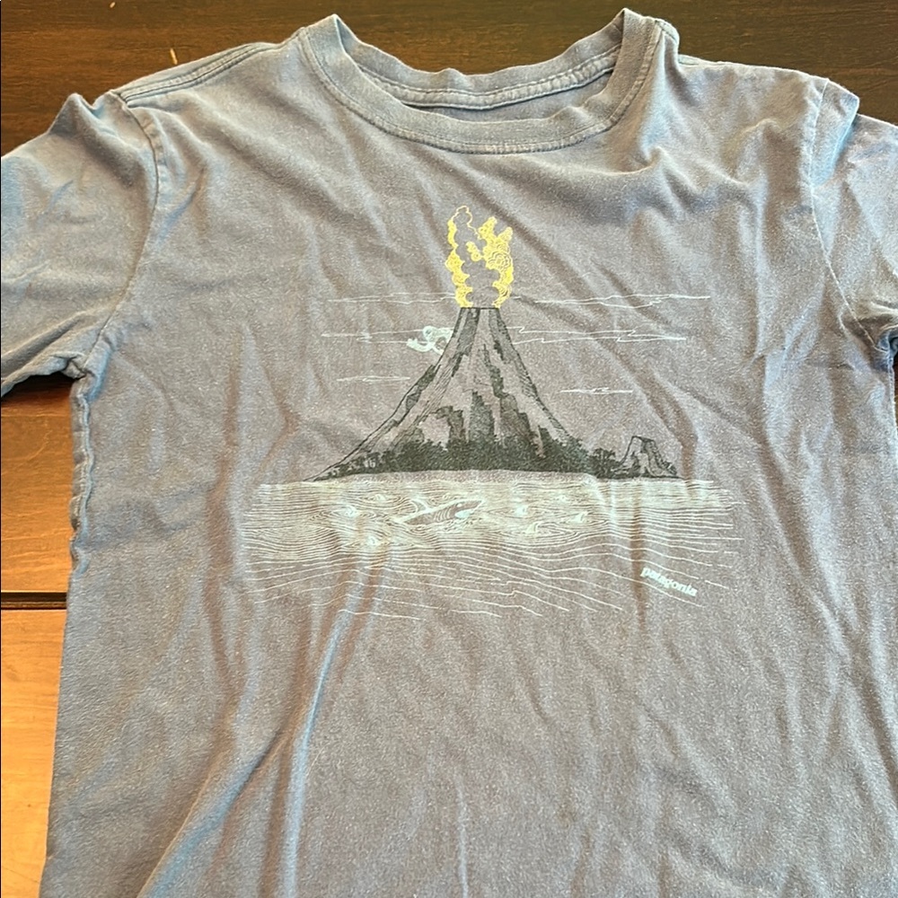 Patagonia Kids Gray Volcano Tee